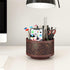 Thipoten Remote Control Holder, Faux Leather 360° Art Supply Organizer, Multi-Functional Caddy for Office Supplies