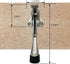 One Touch Kickdown Door Stopper, Heavy Duty Door Holder, Height-Adjustable Rubber Tips by HASHI, Antique Bronze