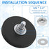 SHCJINGK 6 Pack 1.69 Inch M6 Rubber Coated Magnets Magnetic Base with Threaded Heavy Duty Rare Earth Round Anti-Scratch