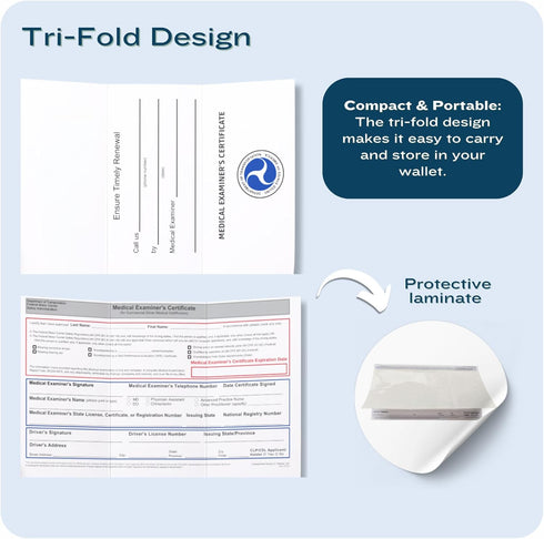 Authorized Inspector 2028 (MCSA-5876) 20-Pack Commercial 40/60/100 Packs DOT FMCSA Medical Examiner Certificate Cards