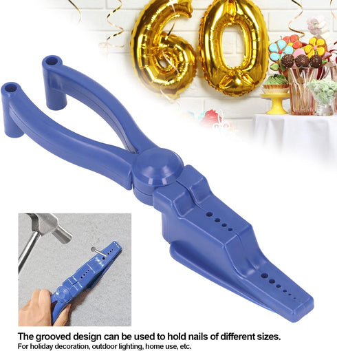 Generic Hammering Nail Pliers Nailing Holder, ABS Finger Protector with Smart Design, Portable Safety Hand Tool