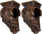 Fiwochic 2 Pcs Resin Drapery Sconce Corbel Bracket Curtain Rod Bracket Drapery Scarf