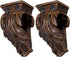 Fiwochic 2 Pcs Resin Drapery Sconce Corbel Bracket Curtain Rod Bracket Drapery Scarf
