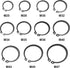 uxcell E-Clip Circlip Set - 88Pcs 11-Size External Retaining Shaft Snap Ring Washer Carbon Steel Assortment, Black
