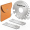 ARCCAPTAIN Wire Gauge Measuring Tool, Stainless Steel Metal Gauge Thickness Tool for Welding Material Measurement