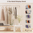 5 Retail Display Racks Tier Spinning Display Stand, Movable Shop Spinner Rack with Hooks, Retail Display Stand
