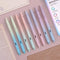 Writech Retractable Gel Ink Pens, 8ct Black Ink 0.5mm Fine Point Tip, Smooth Writing with Aesthetic Gradient Color