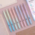 Writech Retractable Gel Ink Pens, 8ct Black Ink 0.5mm Fine Point Tip, Smooth Writing with Aesthetic Gradient Color