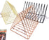 9 Pack 2 EASEPRES Slot Magazine Rack Book Record Holder, Desktop Iron Storage Rack Bookshelf Multifunction Triangle