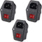 HiLetgo 3pcs AC 250V 15A Power Socket | 3 Terminal with Fuse Holder Case and ON/OFF Switch