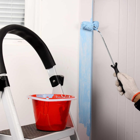 HAUTMEC Smart Paint Roller Kit, Mini Roller Frame, Microfiber Roller Covers, Comfortable Handle