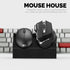 BRAINWAVZ Desktop Keyboard & Dual PC Mouse Stand Holder, Suitable for Small or Large Keyboards, Organize Your Work Space