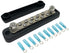 10 Terminal Bus Bar Kit for Power and Ground Distribution, Heat Shrink Ring Terminals and Cover Included