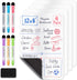 Magnetic Dry Erase White Board Sheet for Fridge (12x8"), Stain Resistant Technology with 6 Markers & Big Eraser