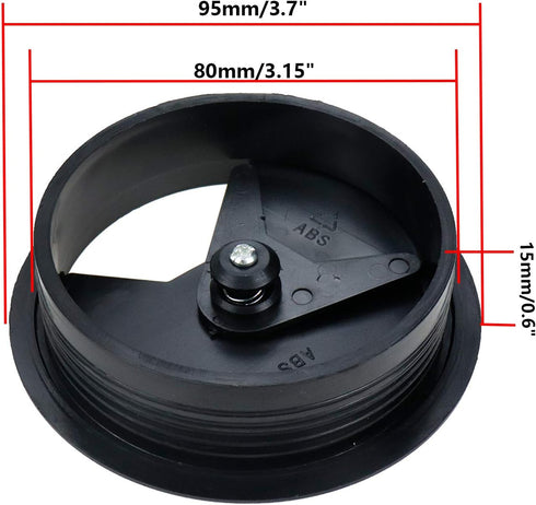 Desk Grommet Wire Organizer for Office Cord Management 80mm/3.15" Mounting Dia - Pack of 3