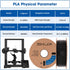 PLA Filament 1.75mm, 3D Printing High Speed, 1kg*4 Bundle Cardboard Spool, Black+White 4Pack