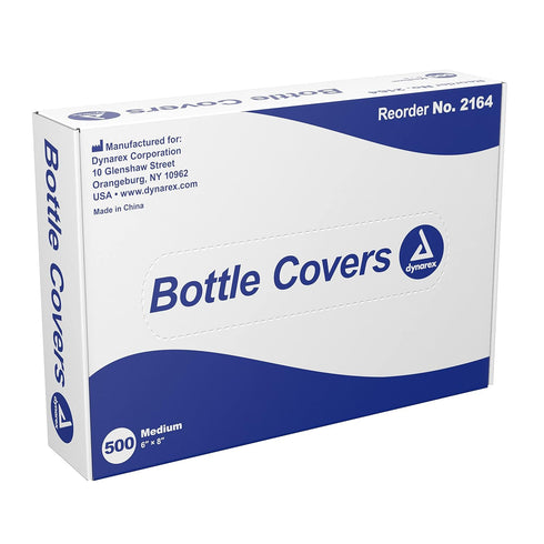 Dynarex 2164 Transparent Disposable Plastic Bag, Medium, 6" x 8", Non-Sterile, Latex-Free, Pack of 500