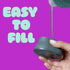 1 Brite by Scotch-Brite Palm Scrubber with Drain + Dry Stand, Household and Kitchen Sponge for Washing Dishes