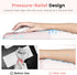Ospelelf Ergonomic Solid Pink Mouse Pad with Wrist Support for Ultimate Comfort