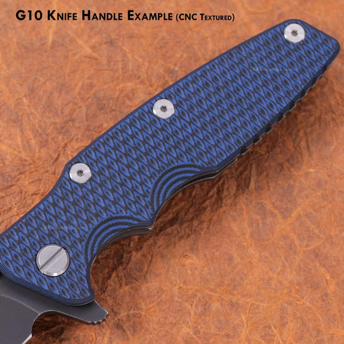G10 Handle Making Sheet - Blue - 3 x 12 x .125 Inches - USA Made for Knife & Tool Handles, Gun Grips, Art Projects