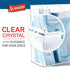 4-Compartment SEANADO Sterilization Pouch Organizer Acrylic Dispenser Holder, Wall Mount or Desktop Rack for All Size