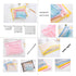 Zipper Files Bag, Breathable Transparent Mesh Documents Pocket Pouch for Office School Supplies (White, A4, Pack of 6)