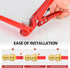 (Pack of 2) EFIED Push Fit Reducing Coupling 1/2" x 3/8", Push-to-Connect Plumbing Fitting with 2 Disconnect Clips