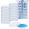 30 Pack 90 x 15 mm Plastic Petri Dishes with Lids, Deep Clean Lab Petri Dish for Mycology and Science Projects