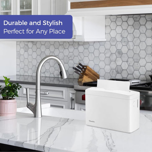 Countertop Commercial Stardrix Paper Towel Dispenser, White Hand Towel Holder for Multifold/C-Fold/Z-Fold Towels