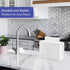 Countertop Commercial Stardrix Paper Towel Dispenser, White Hand Towel Holder for Multifold/C-Fold/Z-Fold Towels