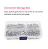 cSeao 100pcs Flanged Button Head Socket Cap M4 Screws Kit, M4x8mm/10mm/12mm/15mm/20mm, 304 Stainless Steel