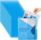 Seajan 48 Pcs 3 Hole Punch Binder Folders, Clear Poly Translucent Slash File Jacket Organizer for Paper Document