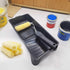 4 Inch 5 Packs Mini Paint Roller Kit - Small Paint Roller Frame, Microfiber Paint Roller Covers,Sturdy Tray, Perfect