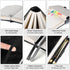 Lined Journal Notebook, Large A5 College Ruled Notebook, 312 Numbered Pages Work Notebook with Index Stickers, 100gsm Thick Paper, Hardcover Vegan Leather Journal for Women Men School Office, Black