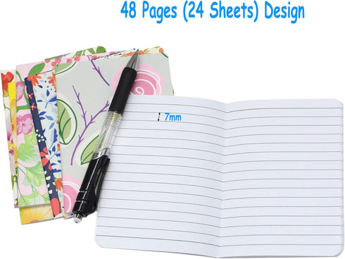 YYaaloa 48pcs Mini Notepads Pocket Notebooks, Happy Journal Small Notebooks Bulk for Party Favors, School, Office