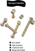 cSeao 50pcs M6 M6x15mm/25mm/35mm/45mm/55mm Crib Bolts Replacement Kit, Zinc Plated Socket Cap Screws Barrel Nuts