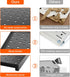 TORACK 4Pcs Metal Pegboard Panels 12"x16" for Garage, Workbench, Tool Organizer with 1/8" & 1/4" Holes, Black