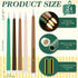 24 11'' Baquler Pcs Green Brown Flameless Taper Candles Woodland Battery Operated Candles LED Plastic Flickering