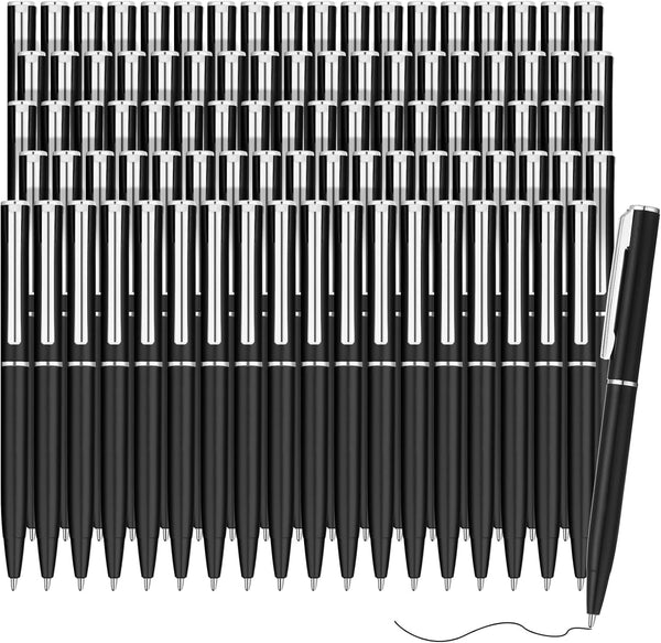 Teling 72 Pcs Small Ballpoint Pen, Mini Pens Bulk, 4 Inch Short Pens for Notebook, Pockets, School Office (Black)