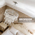 Acrylic Chandeliers Lampshade - Mini Beaded Light Fixture - Crystal Pendant Ceiling Light Shade