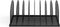 Safco Products Onyx Desktop File Organizer, 8 Upright Sections for Home, Office or Classroom, Black