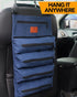 Roll Up Tool Bag, 16OZ Canvas Wrench Roll Up Pouch, Multi-Purpose Tool Organizer with 5 Zippered Pockets