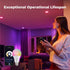 Bulbs, 16 Bulbs, A19 E26 9W (60W 806LM, 4 Pack Smart Light Million RGBCW/WW LED Light Music Sync, Bluetooth and Wi-Fi