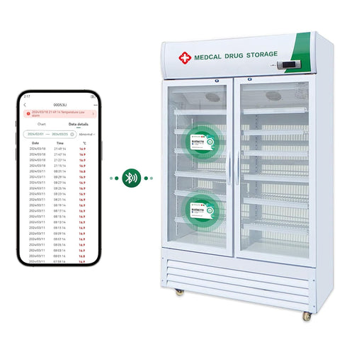 Bluetooth Temperature Data Logger, Remotely Monitor Recorder with Data Storage Export, Multi-Use Sensor Probe