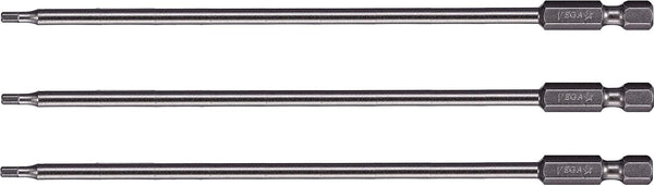 VEGA 5/32" Hex Power Bits, Professional Grade ¼ Inch Hex Shank, 5/32", 6 Inch Power Bits, Pack of 3
