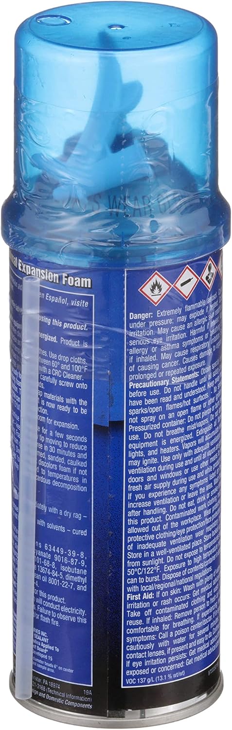 CRC-14077 Foam Sealant, 12 oz, Off-White/Yellow by CRC