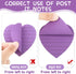 Teling 24 Pcs Heart Shape Sticky Notes, 3x3 Inch, Bright Colorful Memo Pads, Self Sticky Note Pads for Office