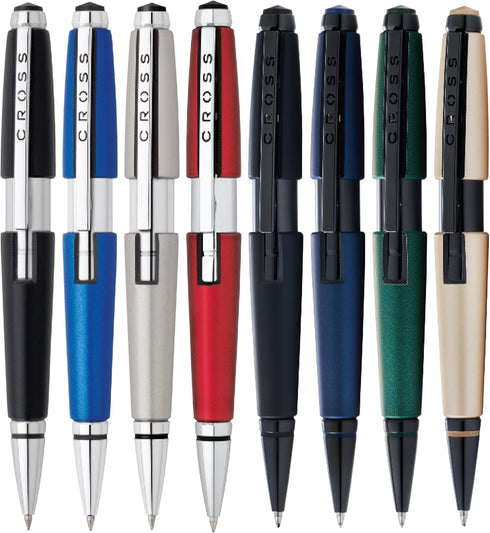 Cross Edge Pen, Medium 0.7 mm, Black Ink, Titanium Barrel (AT05555)