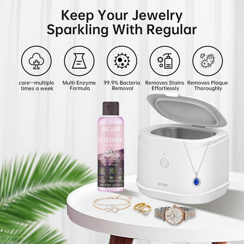 8.5 oz/250 ml,Pink Ultrasonic Jewelry Cleaning Solution, Great for Use in All Ultrasound Machines, Eyeglass and Rings