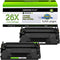 greencycle Compatible Toner Cartridge Replacement for HP 26X CF226X 26A CF226A, 2-Pack for Laserjet Pro